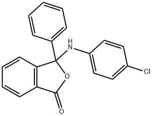 3-(4-chloroanilino)-3-phenyl-2-benzofuran-1(3H)-one 结构式