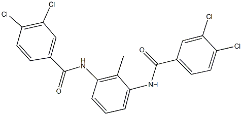 3,4-dichloro-N-{3-[(3,4-dichlorobenzoyl)amino]-2-methylphenyl}benzamide Structure