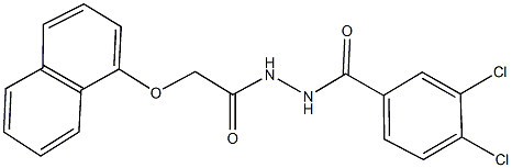 N'-(3,4-dichlorobenzoyl)-2-(1-naphthyloxy)acetohydrazide Structure