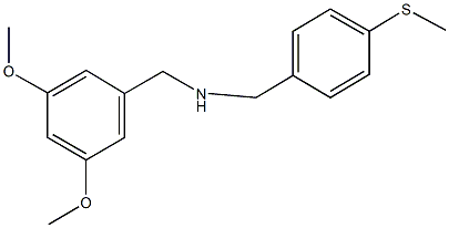 (3,5-dimethoxyphenyl)-N-[4-(methylsulfanyl)benzyl]methanamine Structure