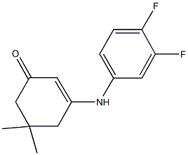 3-(3,4-difluoroanilino)-5,5-dimethyl-2-cyclohexen-1-one Structure