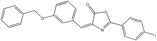 353780-47-9 4-[3-(benzyloxy)benzylidene]-2-(4-iodophenyl)-1,3-oxazol-5(4H)-one