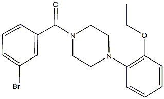 2-[4-(3-bromobenzoyl)-1-piperazinyl]phenyl ethyl ether,353780-62-8,结构式