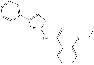 2-ethoxy-N-(4-phenyl-1,3-thiazol-2-yl)benzamide,353781-85-8,结构式