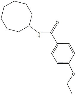 N-cyclooctyl-4-ethoxybenzamide 结构式