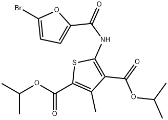 diisopropyl 5-[(5-bromo-2-furoyl)amino]-3-methyl-2,4-thiophenedicarboxylate|