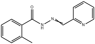 2-methyl-N'-(2-pyridinylmethylene)benzohydrazide 化学構造式