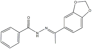 N'-[1-(1,3-benzodioxol-5-yl)ethylidene]benzohydrazide Structure