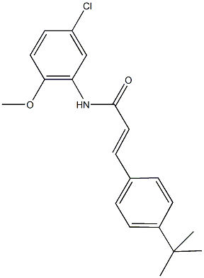 3-(4-tert-butylphenyl)-N-(5-chloro-2-methoxyphenyl)acrylamide Structure