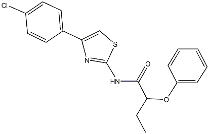 N-[4-(4-chlorophenyl)-1,3-thiazol-2-yl]-2-phenoxybutanamide|