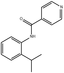 N-(2-isopropylphenyl)isonicotinamide 结构式