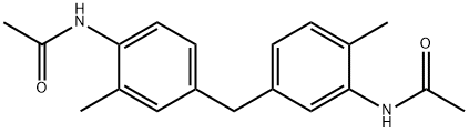 N-{4-[3-(acetylamino)-4-methylbenzyl]-2-methylphenyl}acetamide Structure