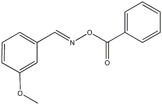 3-methoxybenzaldehyde O-benzoyloxime Structure