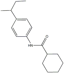 N-(4-sec-butylphenyl)cyclohexanecarboxamide,353783-14-9,结构式