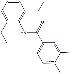 N-(2,6-diethylphenyl)-3,4-dimethylbenzamide Structure