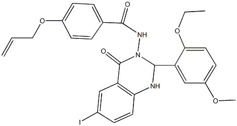 353784-55-1 4-(allyloxy)-N-(2-(2-ethoxy-5-methoxyphenyl)-6-iodo-4-oxo-1,4-dihydro-3(2H)-quinazolinyl)benzamide