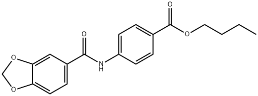 butyl 4-[(1,3-benzodioxol-5-ylcarbonyl)amino]benzoate|