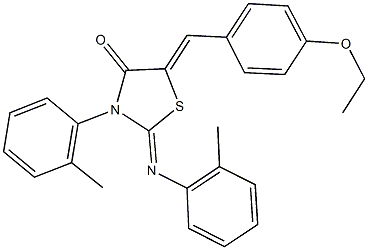 353784-90-4 5-(4-ethoxybenzylidene)-3-(2-methylphenyl)-2-[(2-methylphenyl)imino]-1,3-thiazolidin-4-one