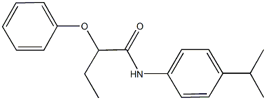 N-(4-isopropylphenyl)-2-phenoxybutanamide Structure