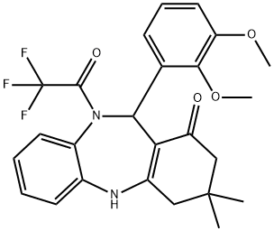 11-(2,3-dimethoxyphenyl)-3,3-dimethyl-10-(trifluoroacetyl)-2,3,4,5,10,11-hexahydro-1H-dibenzo[b,e][1,4]diazepin-1-one|