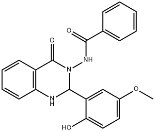 N-(2-(2-hydroxy-5-methoxyphenyl)-4-oxo-1,4-dihydro-3(2H)-quinazolinyl)benzamide Structure