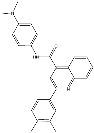 353785-31-6 N-[4-(dimethylamino)phenyl]-2-(3,4-dimethylphenyl)-4-quinolinecarboxamide