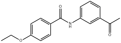 N-(3-acetylphenyl)-4-ethoxybenzamide 结构式