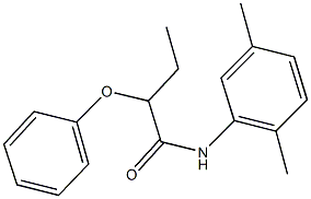 N-(2,5-dimethylphenyl)-2-phenoxybutanamide,353786-10-4,结构式