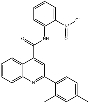 2-(2,4-dimethylphenyl)-N-{2-nitrophenyl}-4-quinolinecarboxamide|
