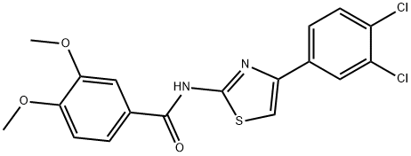 N-[4-(3,4-dichlorophenyl)-1,3-thiazol-2-yl]-3,4-dimethoxybenzamide Structure