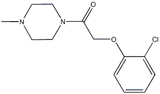 1-[(2-chlorophenoxy)acetyl]-4-methylpiperazine Structure