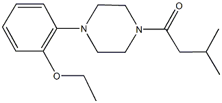 1-(2-ethoxyphenyl)-4-(3-methylbutanoyl)piperazine Structure