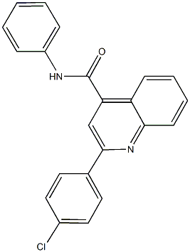 2-(4-chlorophenyl)-N-phenyl-4-quinolinecarboxamide Structure