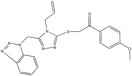 353788-31-5 2-{[4-allyl-5-(1H-1,2,3-benzotriazol-1-ylmethyl)-4H-1,2,4-triazol-3-yl]sulfanyl}-1-(4-methoxyphenyl)ethanone