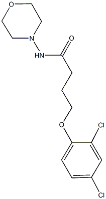 4-(2,4-dichlorophenoxy)-N-(4-morpholinyl)butanamide Struktur
