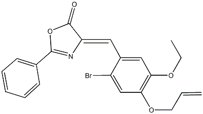 4-[4-(allyloxy)-2-bromo-5-ethoxybenzylidene]-2-phenyl-1,3-oxazol-5(4H)-one Structure