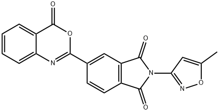 2-(5-methyl-3-isoxazolyl)-5-(4-oxo-4H-3,1-benzoxazin-2-yl)-1H-isoindole-1,3(2H)-dione|