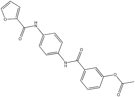 3-{[4-(2-furoylamino)anilino]carbonyl}phenyl acetate Structure