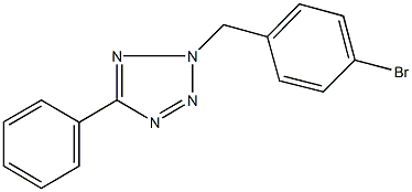 2-(4-bromobenzyl)-5-phenyl-2H-tetraazole Structure