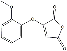 3-(2-methoxyphenoxy)-2,5-furandione Struktur