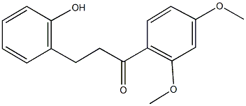 1-(2,4-dimethoxyphenyl)-3-(2-hydroxyphenyl)-1-propanone 化学構造式