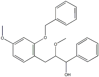 3-[2-(benzyloxy)-4-methoxyphenyl]-2-methoxy-1-phenyl-1-propanol Structure