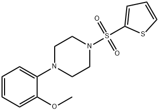 1-(2-methoxyphenyl)-4-(2-thienylsulfonyl)piperazine Structure