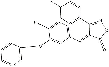 4-(4-fluoro-3-phenoxybenzylidene)-3-(4-methylphenyl)-5(4H)-isoxazolone|