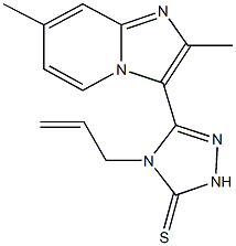 4-allyl-5-(2,7-dimethylimidazo[1,2-a]pyridin-3-yl)-2,4-dihydro-3H-1,2,4-triazole-3-thione Structure