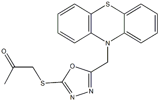 354131-55-8 1-{[5-(10H-phenothiazin-10-ylmethyl)-1,3,4-oxadiazol-2-yl]sulfanyl}acetone