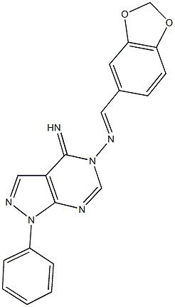 354131-69-4 N-(1,3-benzodioxol-5-ylmethylene)-N-(4-imino-1-phenyl-1,4-dihydro-5H-pyrazolo[3,4-d]pyrimidin-5-yl)amine