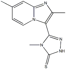 5-(2,7-dimethylimidazo[1,2-a]pyridin-3-yl)-4-methyl-2,4-dihydro-3H-1,2,4-triazole-3-thione Structure