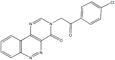 3-[2-(4-chlorophenyl)-2-oxoethyl]pyrimido[5,4-c]cinnolin-4(3H)-one Structure