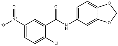 N-(1,3-benzodioxol-5-yl)-2-chloro-5-nitrobenzamide Structure